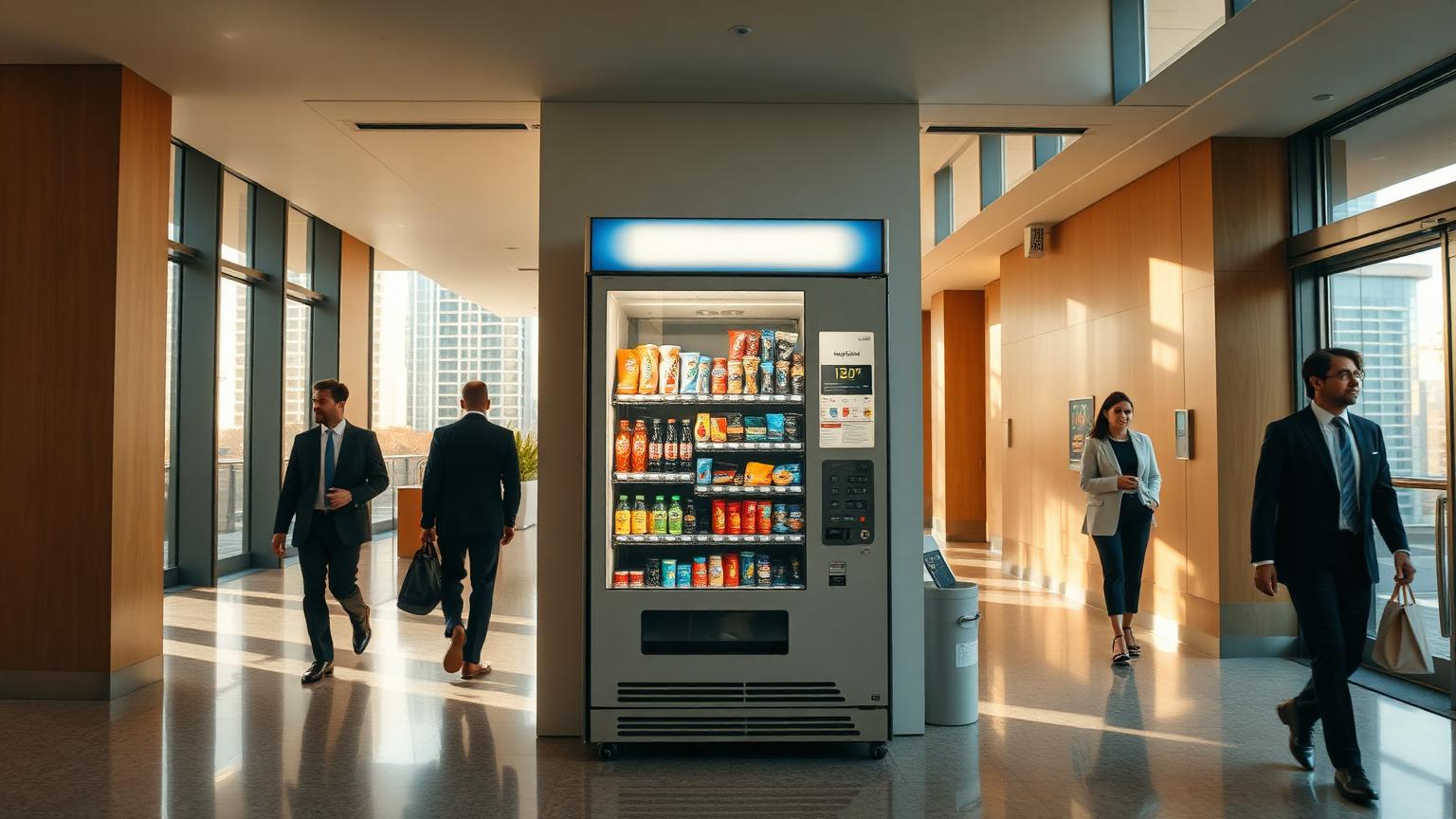 Commercial and industrial buildings in Los Angeles County, California, where Resilient Vending places free vending machines