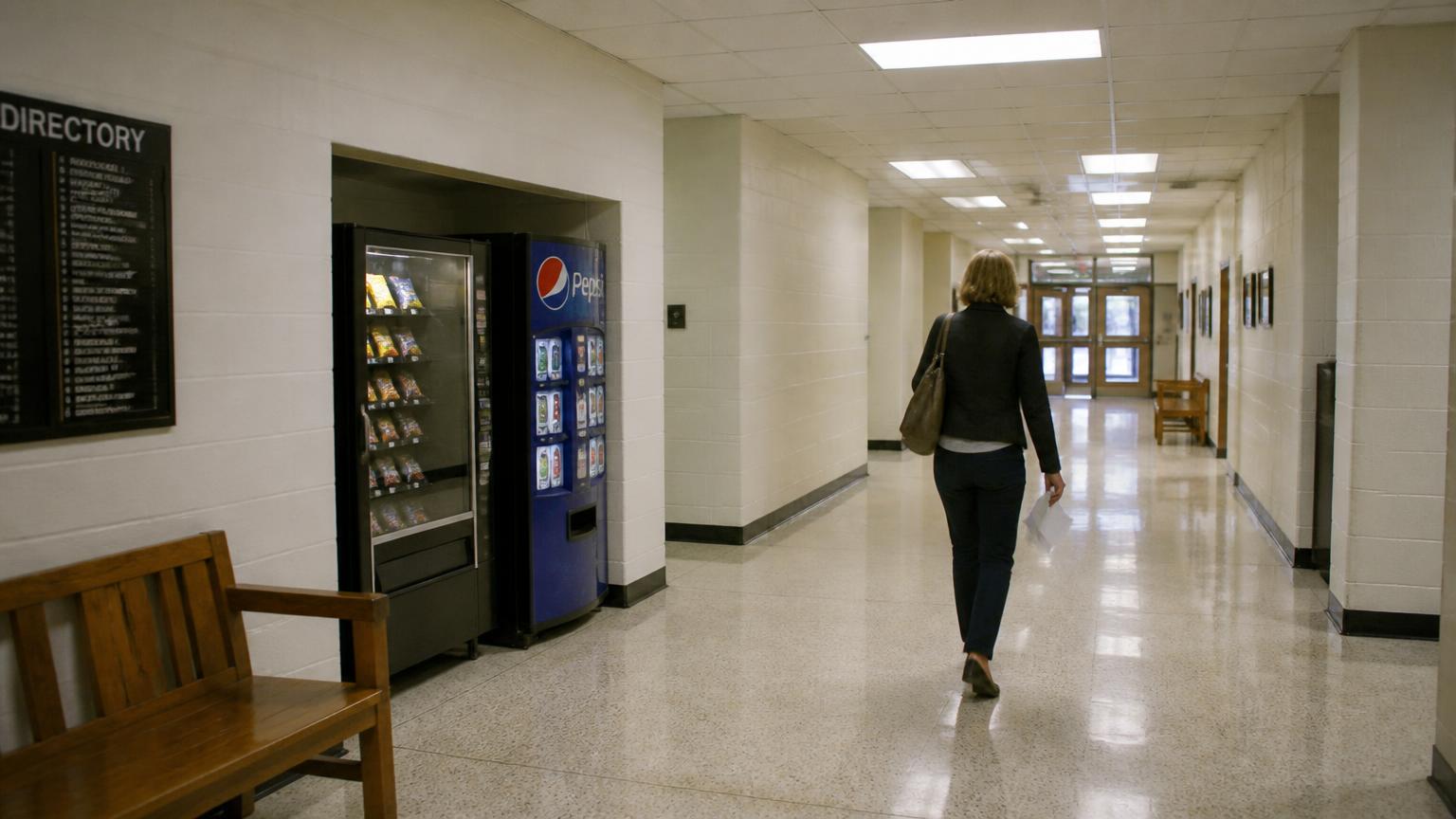 Vending machine placed in a California government building